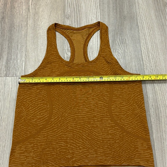 SOLD- Lululemon Size 10 Swiftly Top Tech Racerback 2.0 Race Length Copper Brown - Picture 6 of 10